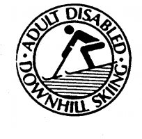 Adult Disabled Downhill Skiing's Logo'